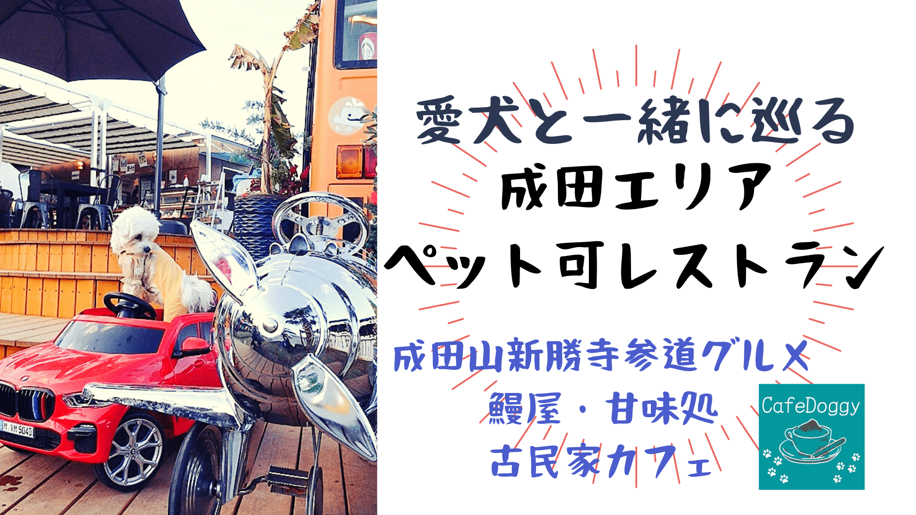 22年版 愛犬と一緒に巡る 成田山 ペット可飲食店一覧 Cafedoggy Com